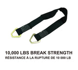 10,000-lb Axle Strap, with D-rings, 2-in x 31-in