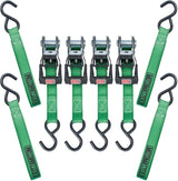 1,500-lb Ratchet Tie-Down Straps, with Padded Handle, 1-in x 14-ft, (2.5 cm x 4.3 m), 4-pk