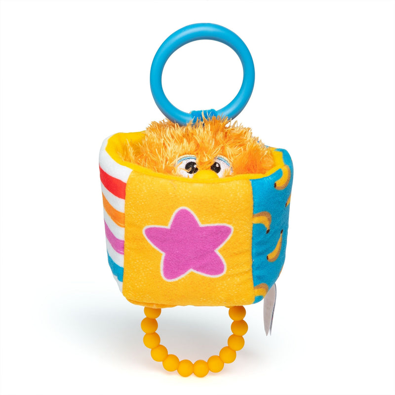 Herbie Sensory Take-Along Toy, Baby Swing & Baby Stroller Teething Toys with Rattle & Clip, Toddler Toys L7714