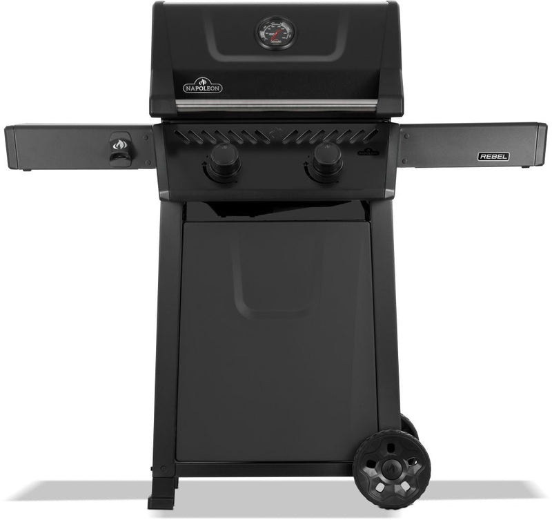 Rebel 365 2-Burner LP Gas BBQ, Matte Black C1217