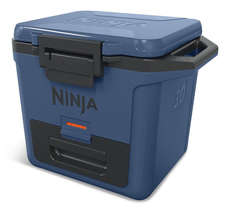 30-Quart Portable Hard Cooler with Drawer, 28-L, Blue D4356