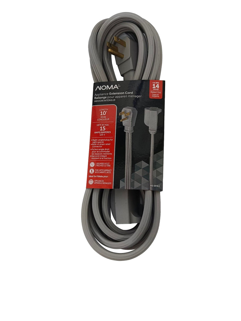14/3 15 Amp Appliance Extension Cord, Grey W9909