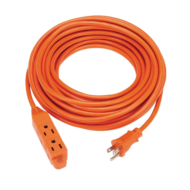 50-ft 16/3 Outdoor Extension Cord with 3 Grounded Outlets & Banana End, Orange L7445