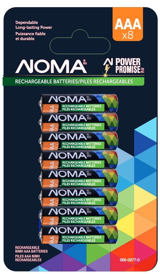 AAA Ni-MH Rechargeable Battery, 8-pk L5314