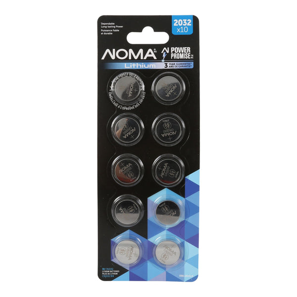 CR2032 Button Cell Batteries, 10-pk V7675