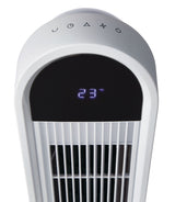 Oscillating Tower Fan, Remote Control, 3-Speed, White, 45-in