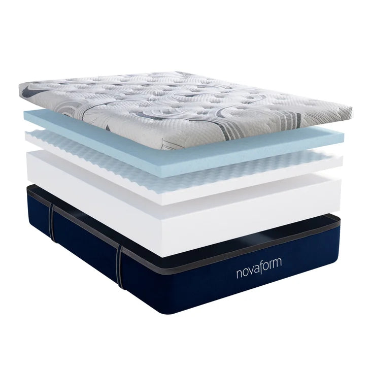 Novaform ComfortGrande Plus Advanced 35.5 cm (14 in.) Gel Memory Foam King Mattress J2432