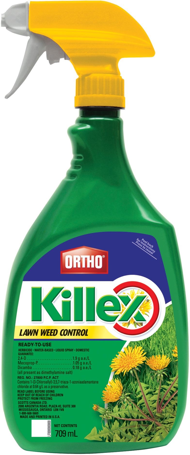 Killex Ready-to-Use Lawn Weed Control/Killer, Herbicide, 709-mL Z8663