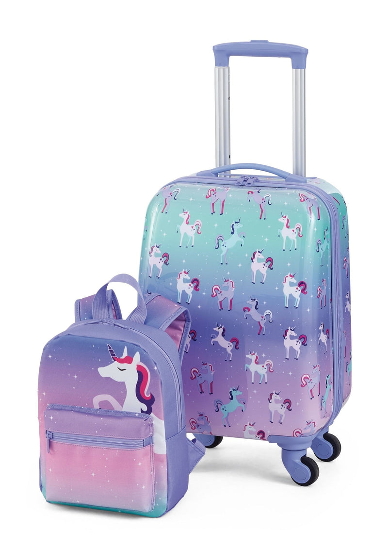 Kids Unicorn Hardside Luggage, 2-pc, Outbound Hardside Spinner Luggage, 23-in, Outbound Hardside Carry-On Spinner Flex Travel Suitcase,... K7972