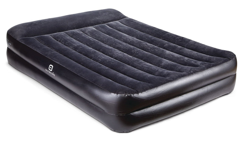 Queen Double-High Inflatable Air Mattress/Airbed with Built-In 120V Pump & Pillow K6291