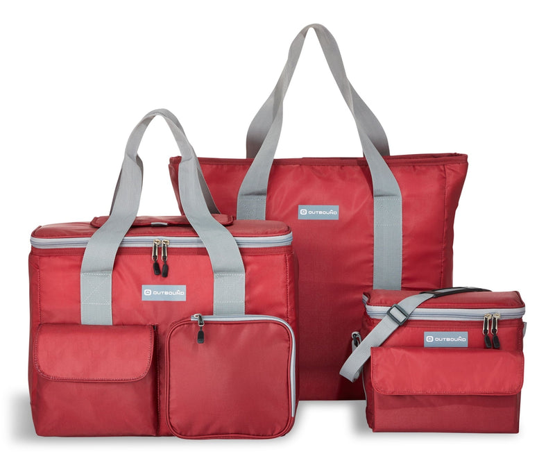 Soft Cooler and Tote Combo, Red, 3-pk H0230