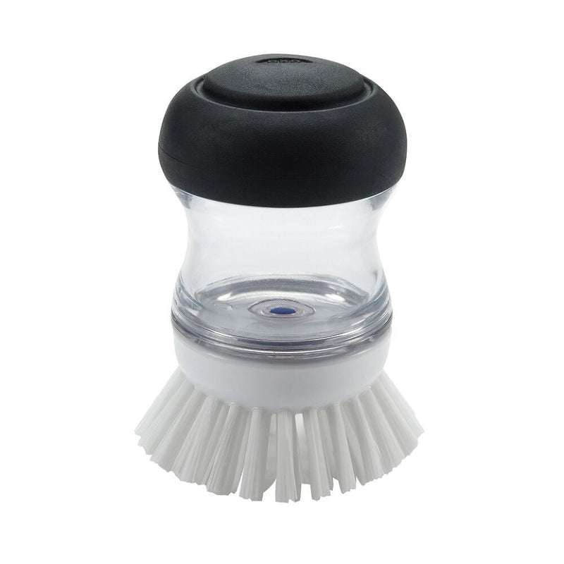Refillable No-Mess Soap Dispensing Palm Cleaning Brush F4338