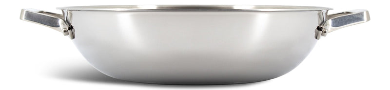 3-Ply Clad Stainless Steel Wok, 32-cm L5218