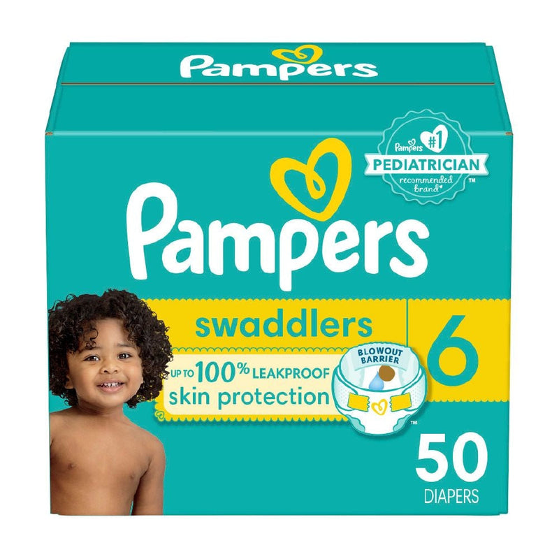 Swaddlers Size 6 Leak-Free Diapers, 50-pc X8277