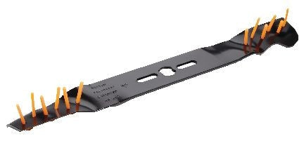 Power Rake Universal 6-in-1 Replacement Lawn Mower Blade, 21-in/22-in, Removable Tines Q9613