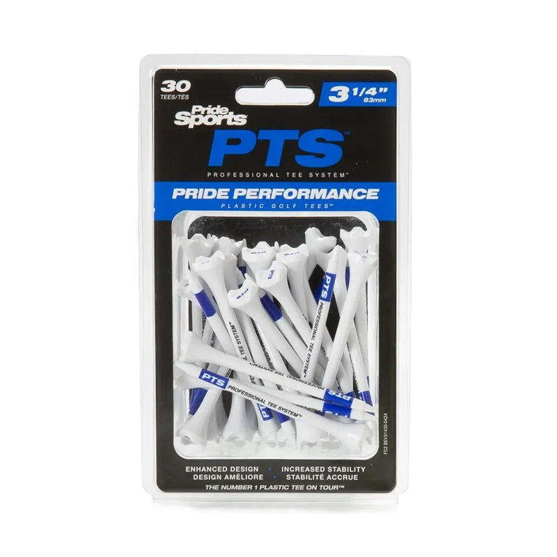 Pride Performance Plastic Golf Tee, 3-1/4-in, 30-pk, White X2391