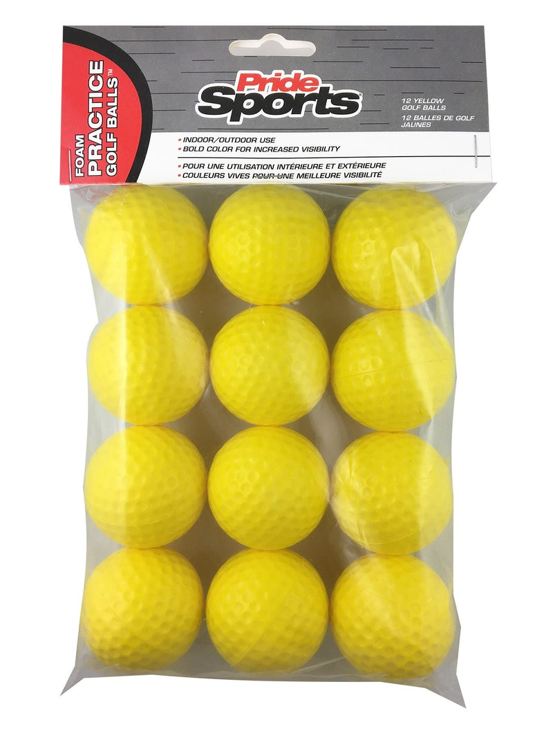 Foam Practice Golf Balls, 12-pk, Yellow O6652