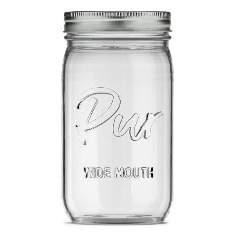Mason Wide Mouth Canning Glass Jar with Lid & Band, 32-oz/946-mL, 12-pk K9771