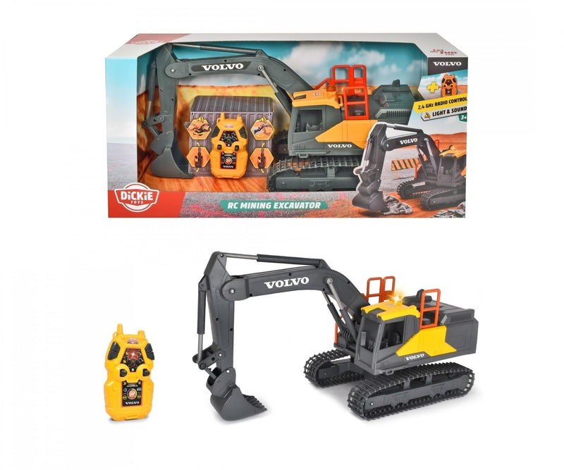 Simba Dickie RC Excavator Construction Toy with Effects for Ages 3+ G6925