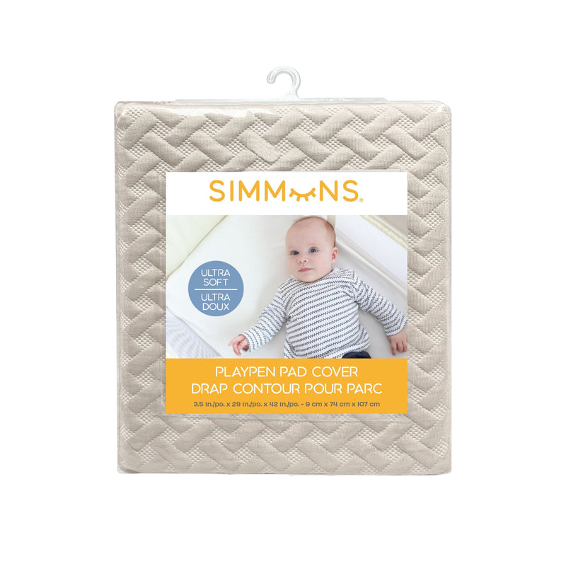 Playpen Ultra Soft Pad Cover, Sand, 42-in L5301