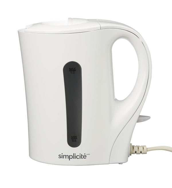 Corded Electric Kettle with Auto Shut Off, White, 1-L C7536