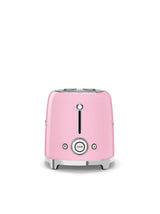 50's Retro Style Wide Slot Pop Up Electric Toaster with 6 Settings, 2-Slice, Pink