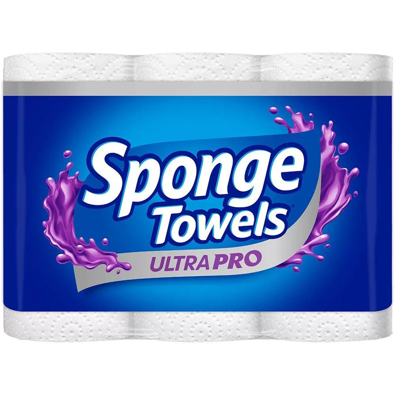 Sponge Ultra Choose-A-Size Paper Towel Rolls, 3-pk S5303