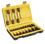 Professional Grade Black Chrome Star-drive Bit Socket Set, 26-pc, SAE/Metric