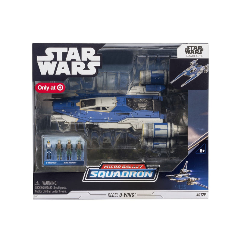 Micro Galaxy Squadron U-wing Starfighter, 2-in Vehicle with Foldout Wings, Troop Bay, Sniper Gun, and Four 1-in Micro Figure... Y2978