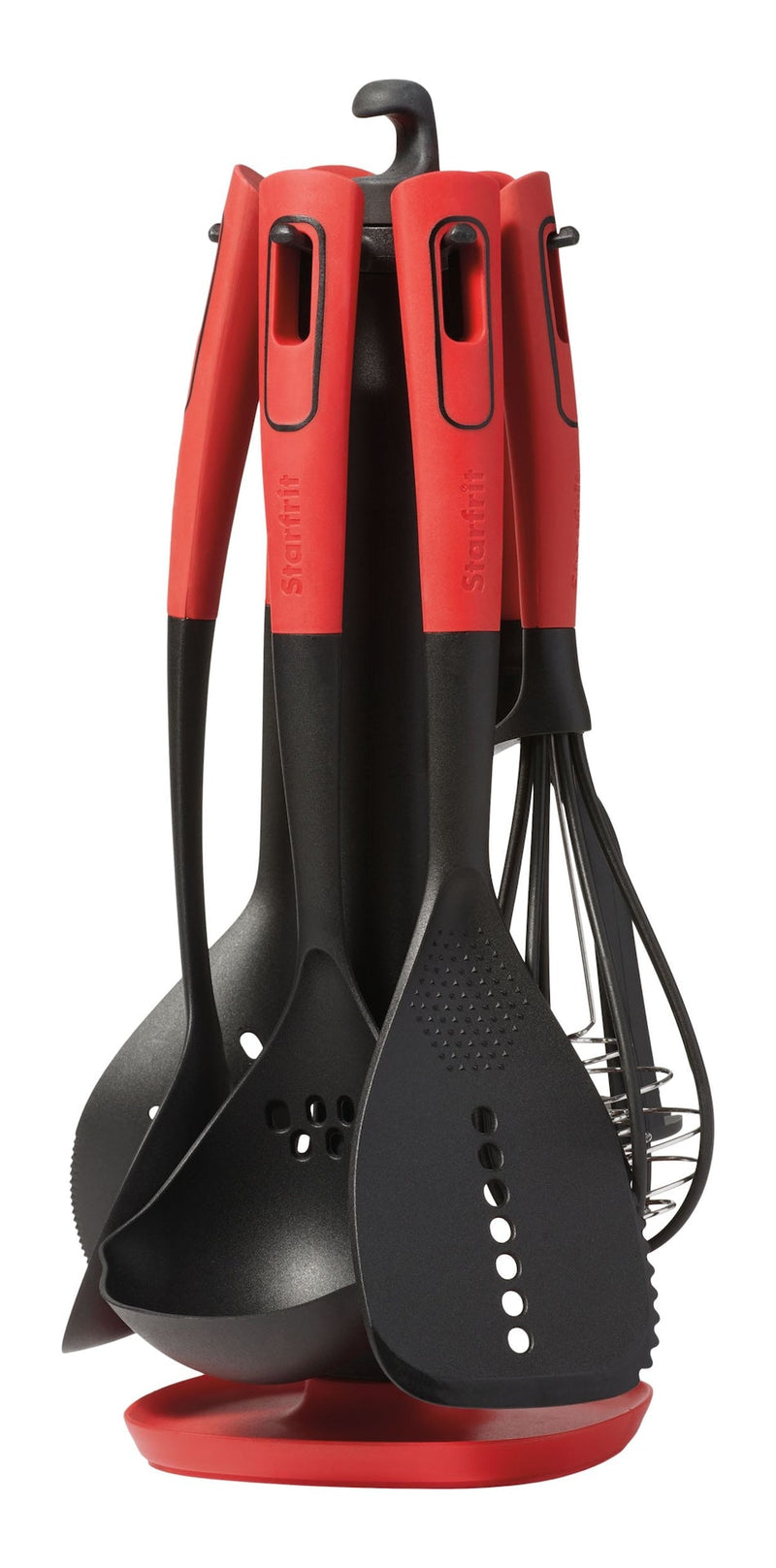 Mixed Kitchen Utensil Set with Nylon Heads and Swivel Holder, 6-pc Z8048