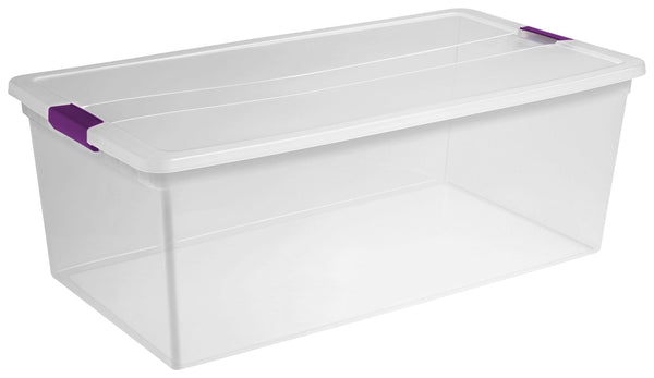 ClearView Storage Box with Latched Lid, 104-L T3143