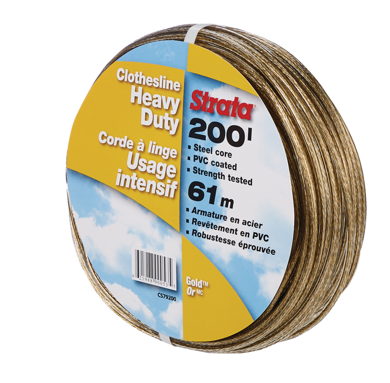 Gold Heavy Duty Clothesline, 200-ft X6886
