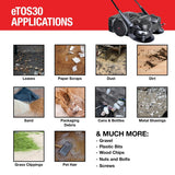 Electric Battery-Powered Push Sweeper, 30-in