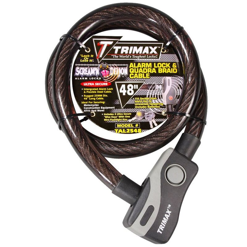 48-in Alarmed Lock Chain with Quadra Braid Cable A0623