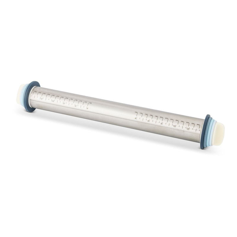 Adjustable Stainless Steel Rolling Pin with Thickness Rings N3762