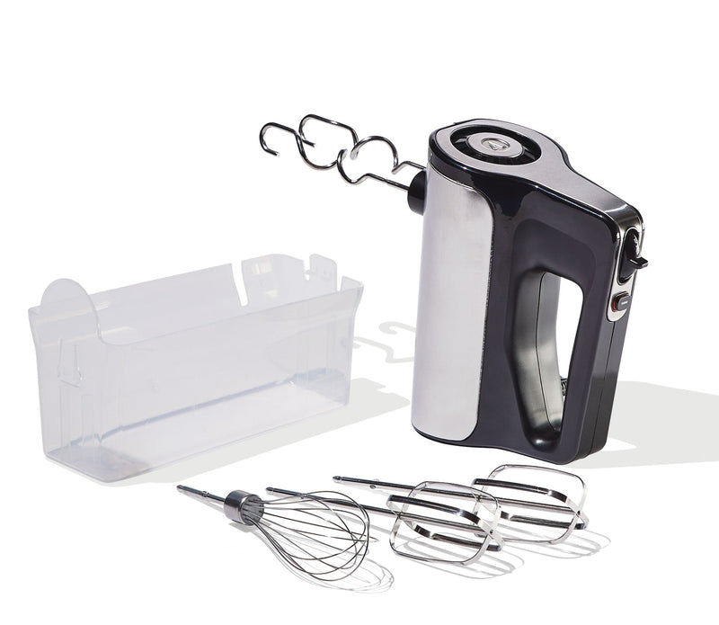 Variable Speed Hand Mixer with Storage Case, Includes Attachments, Black P4896