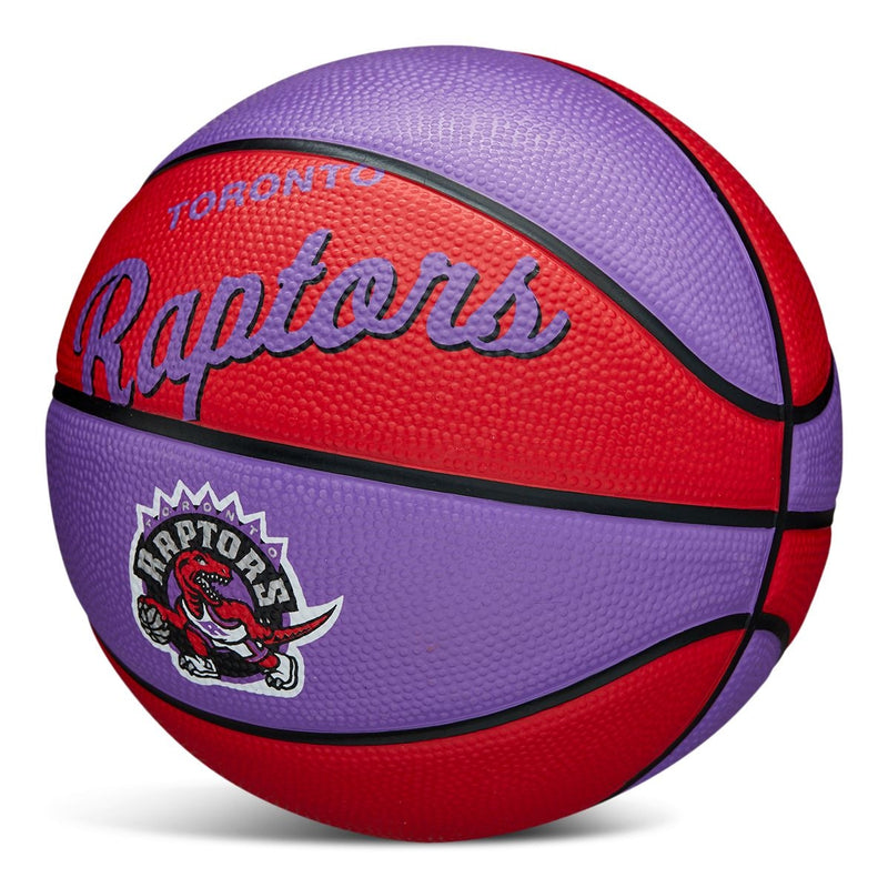 Kids' Mini Outdoor Basketball, Size 3 (22.5-in), Purple/Red B8367