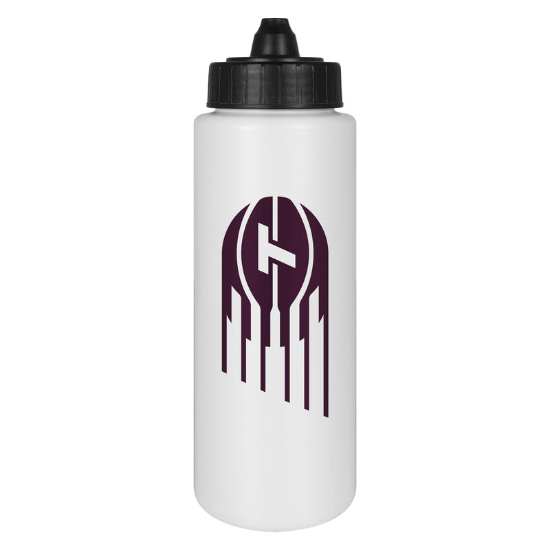 BPA-Free Tall Water Bottle, For Basketball Fans/Collectors, White, 32-oz Z4978