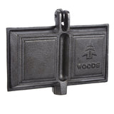 Cast Iron Long Handle Double Camping Cooker/Toaster, 9-in