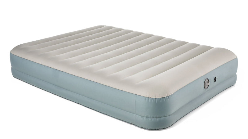 Double High Toughguard Inflatable Air Bed with Rechargeable Pump, Queen, Grey Z5821