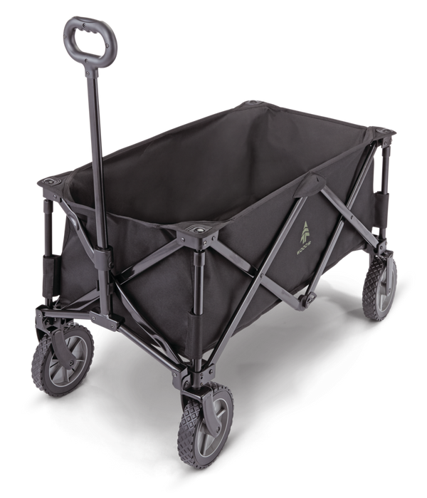 Outdoor Collapsible Folding Utility Standard Wagon & Carry Bag, 150 lb Capacity, Black B2245