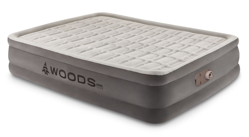 Tritech Double-High Queen Air Mattress with Built-In 120V Pump R8395