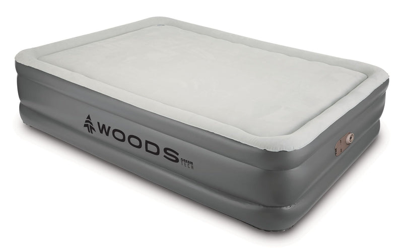 Tritech Memory Foam Double-High Queen Air Mattress with Built-In 120V Pump I8578