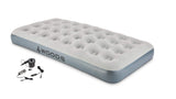 Twin Single-High Inflatable Air Mattress/Airbed, 2-in-1 Pump For AC/Car Outlet, Beige