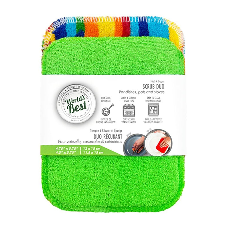 Foam Pot Scrubber, Washable, 2-pk W6081