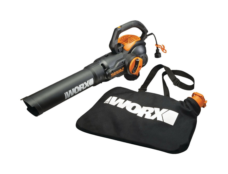 WG522 Trivac 12 Amp 3-in-1 Electric Vacuum Blower/Mulcher/Vac with Shoulder Strap C5359
