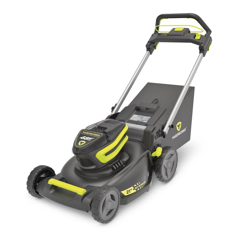 48V 3-in-1 Cordless Brushless Self-Propelled Mower, 21-in with 6Ah Battery & 2Ah Charger L9225