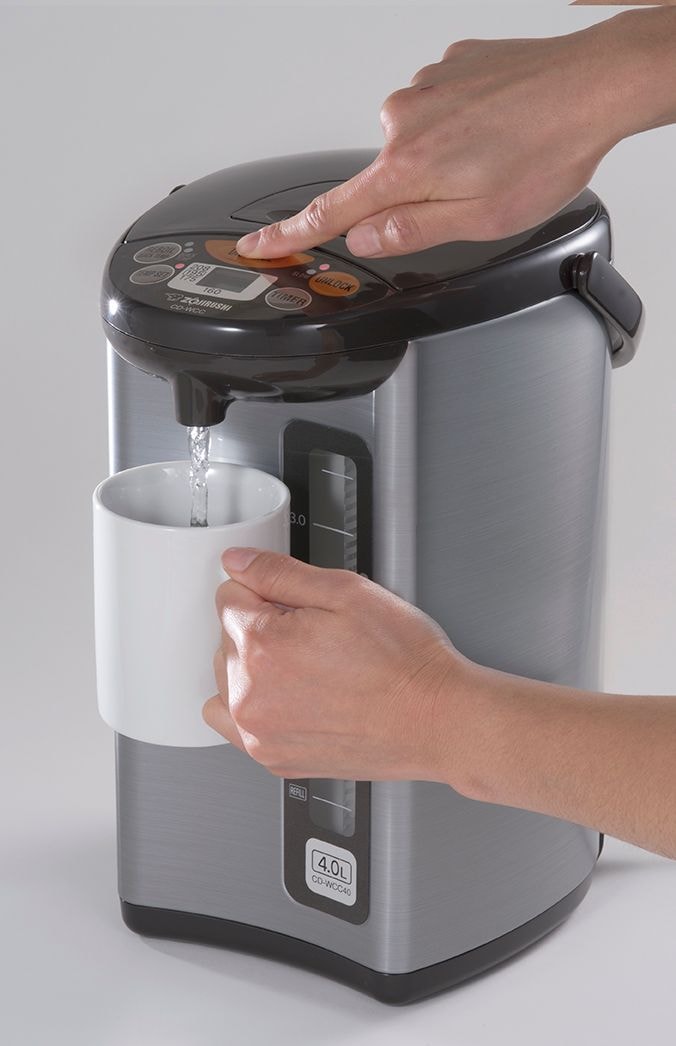 Electric Hot Water Boiler, Warmer & Dispenser, Black/Stainless Steel, 4-L X1539